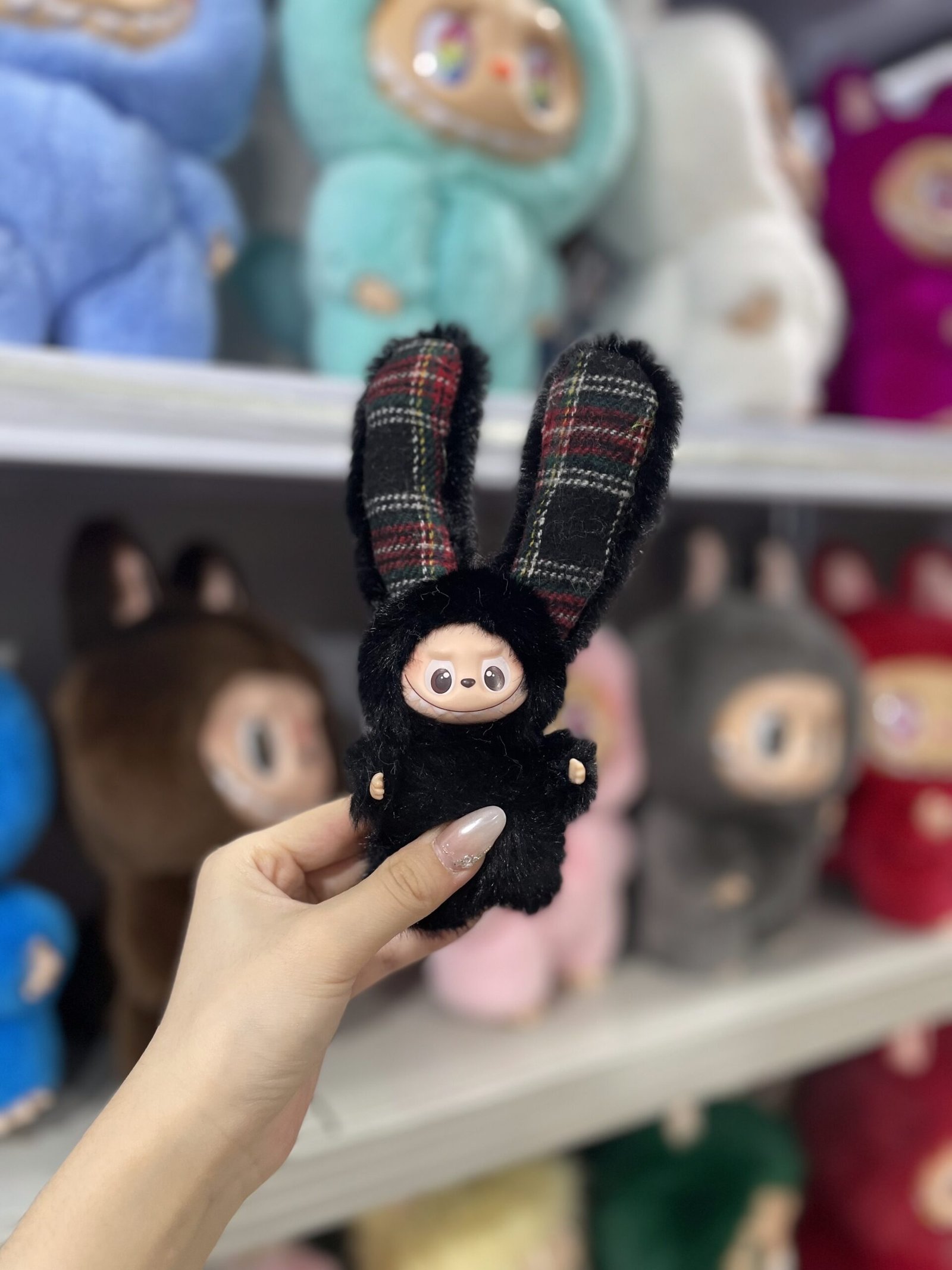 12cm Handmade Custom Mini Long eared bunny Labubu vinyl plush pendant(all the colors) - Image 4