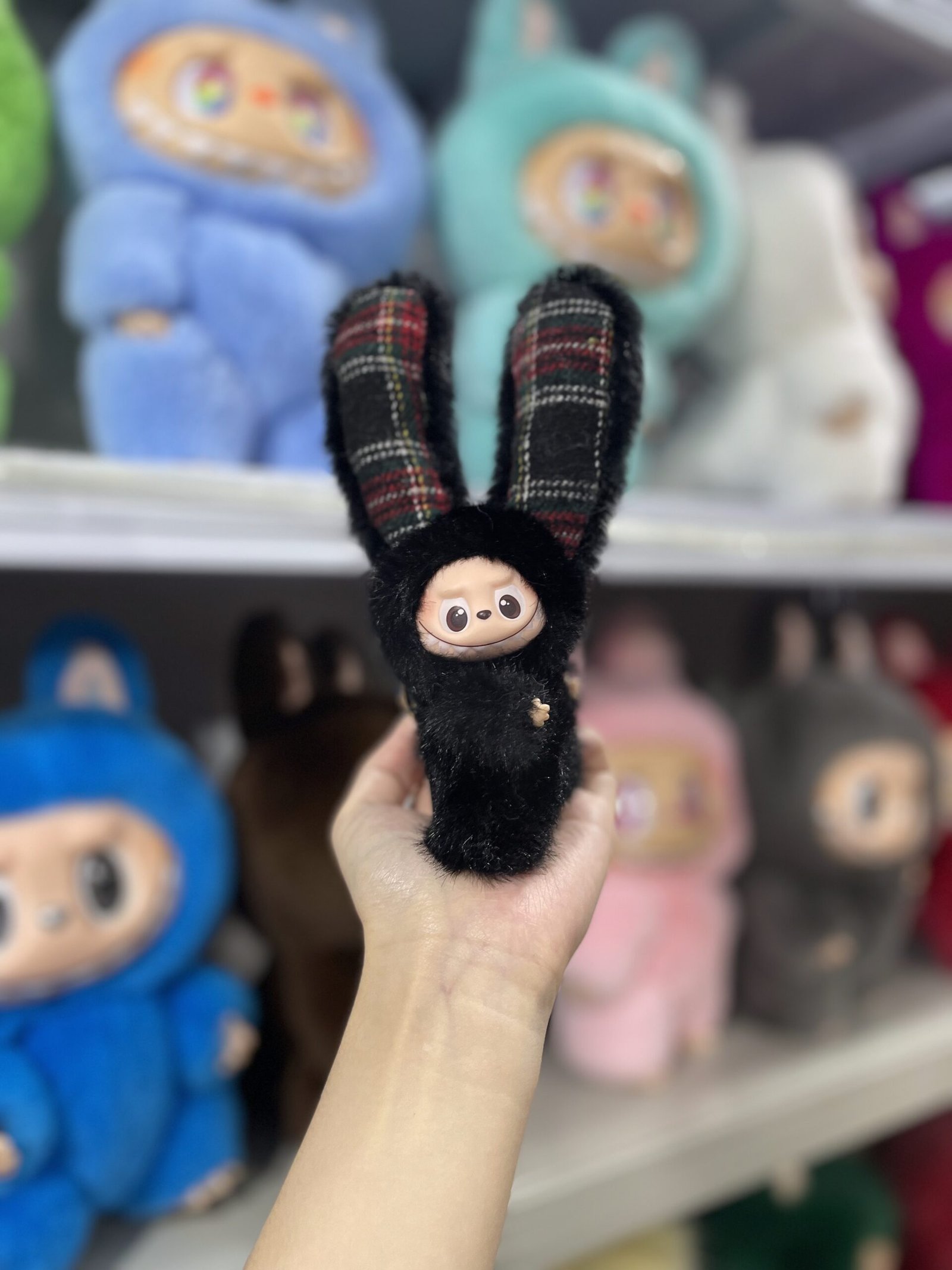 12cm Handmade Custom Mini Long eared bunny Labubu vinyl plush pendant(all the colors) - Image 5