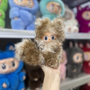 18cm Handmade Custom Magnetic tail fox Labubu vinyl plush pendant （all the colors)