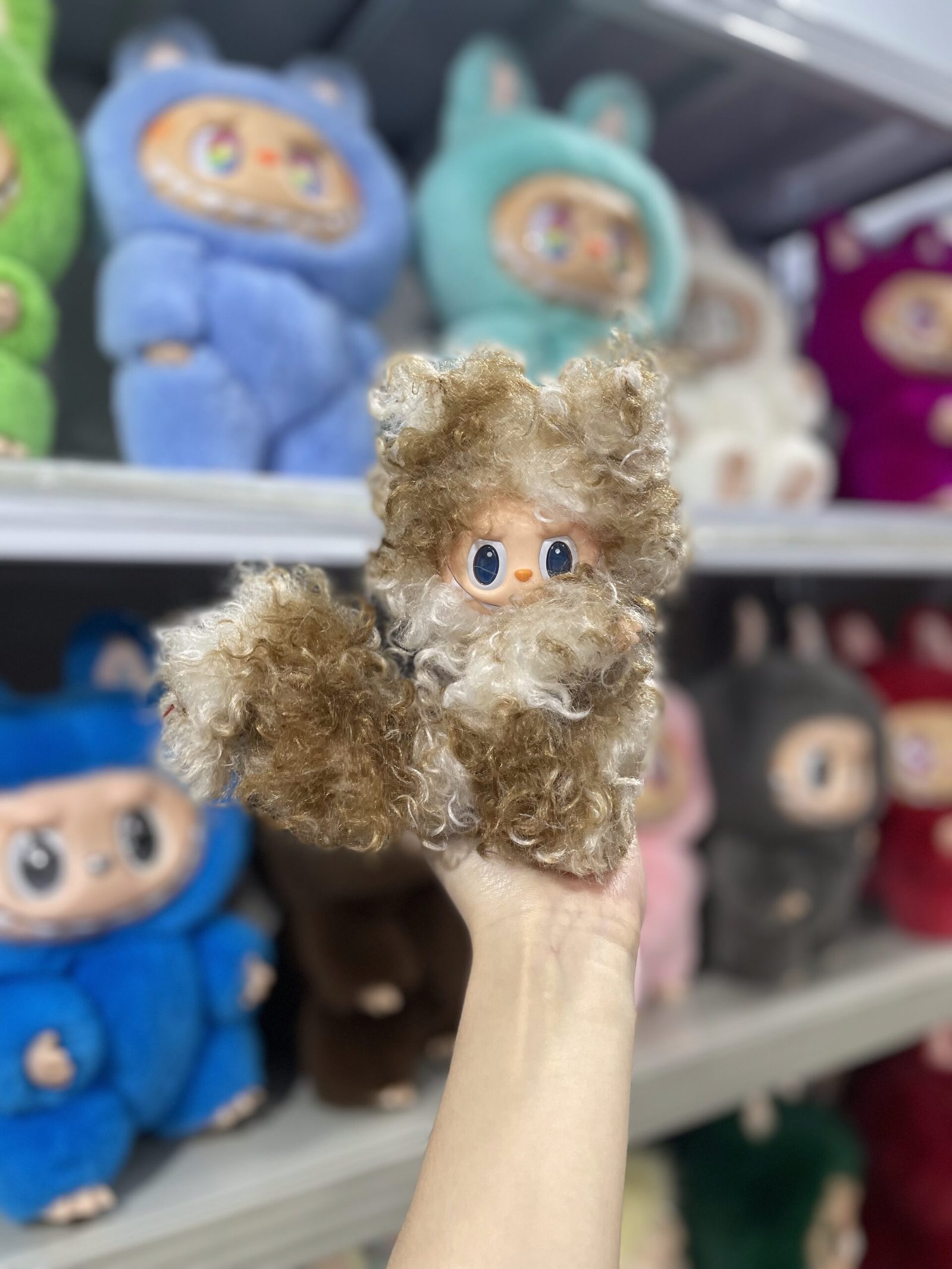 18cm Handmade Custom Magnetic tail fox Labubu vinyl plush pendant (all the colors)