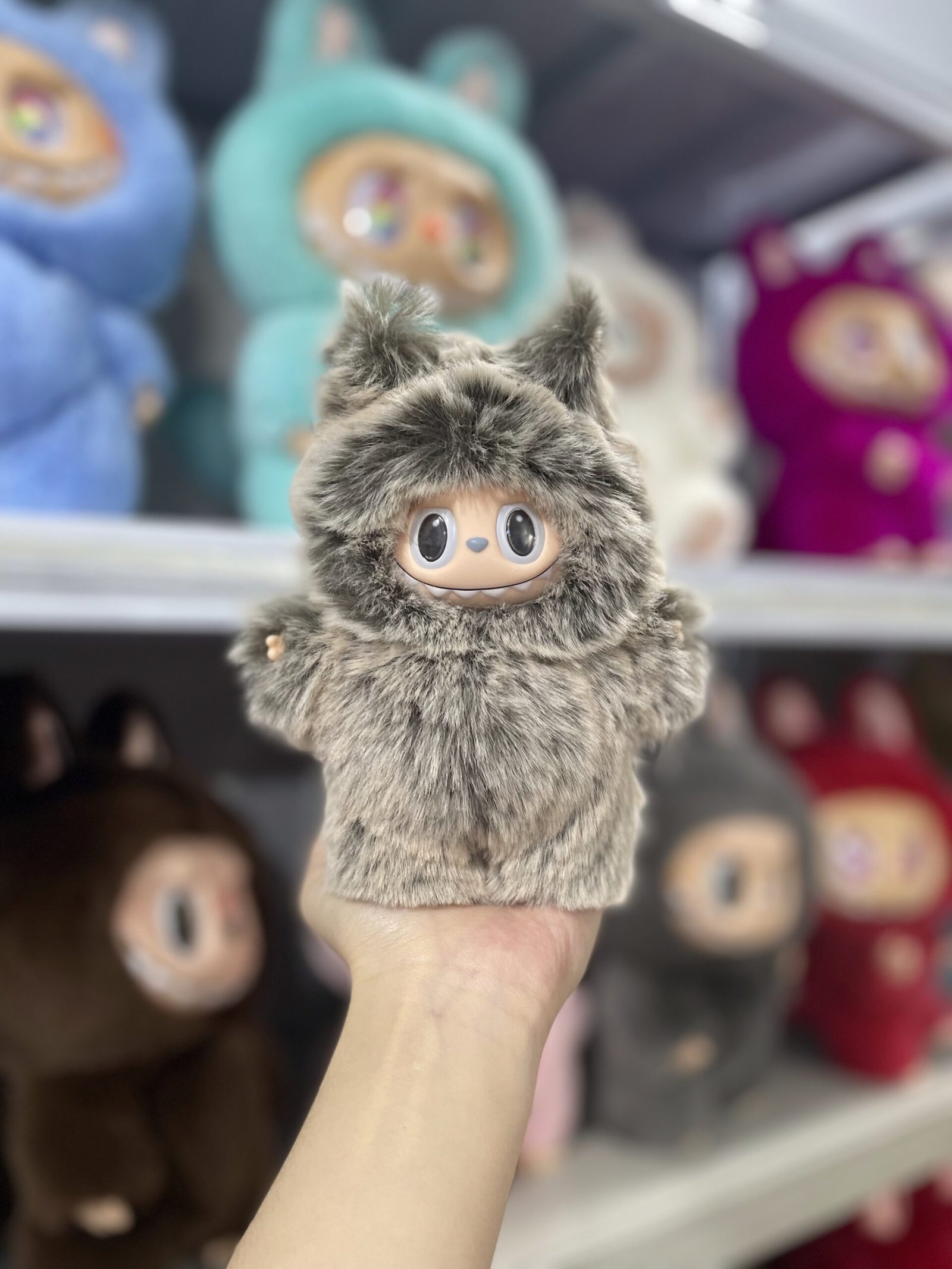 18cm Handmade Custom Magnetic tail fox squirrel Labubu vinyl plush pendant (all the colors) - Image 6