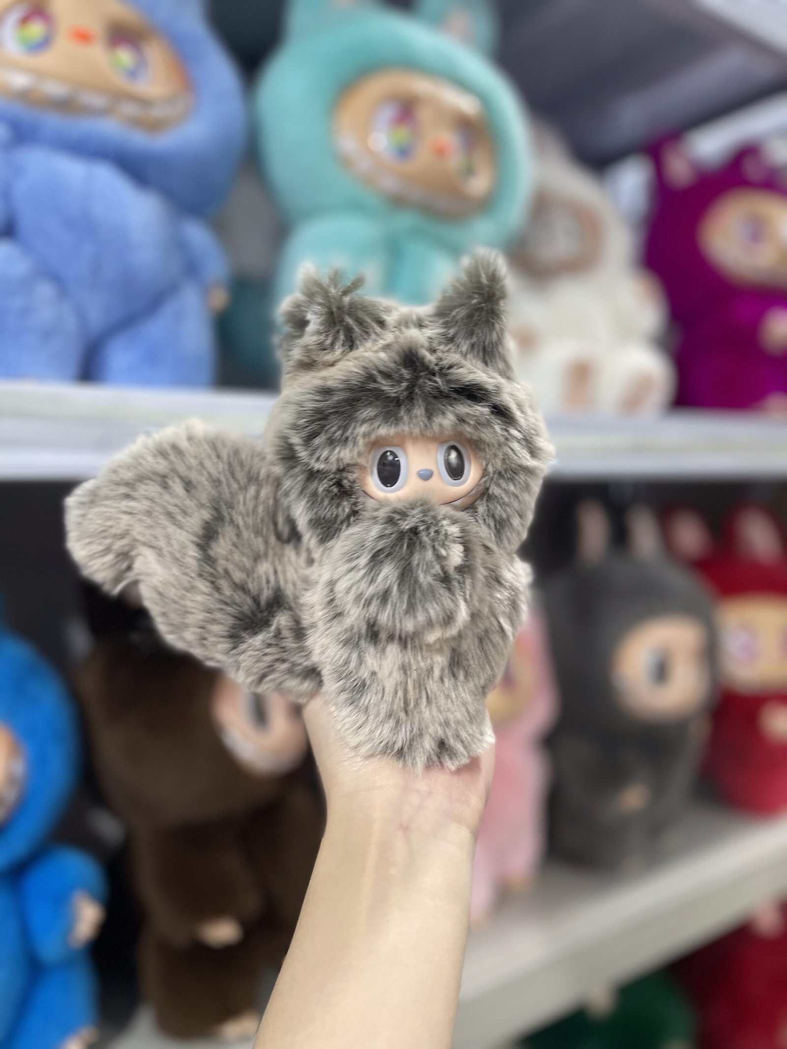 18cm Handmade Custom Magnetic tail fox squirrel Labubu vinyl plush pendant (all the colors) - Image 7