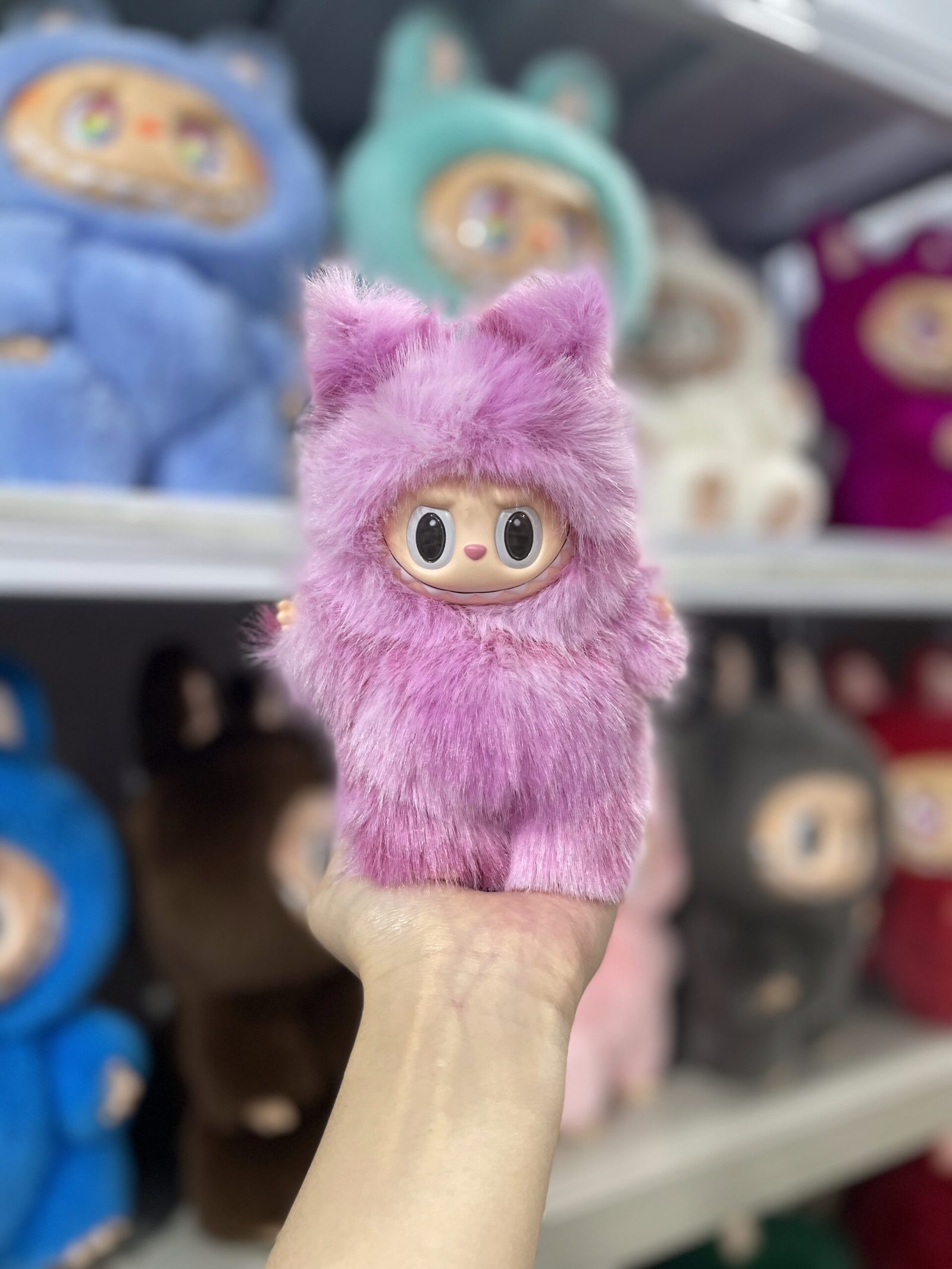 18cm Handmade Custom Magnetic tail fox squirrel Labubu vinyl plush pendant (all the colors) - Image 8