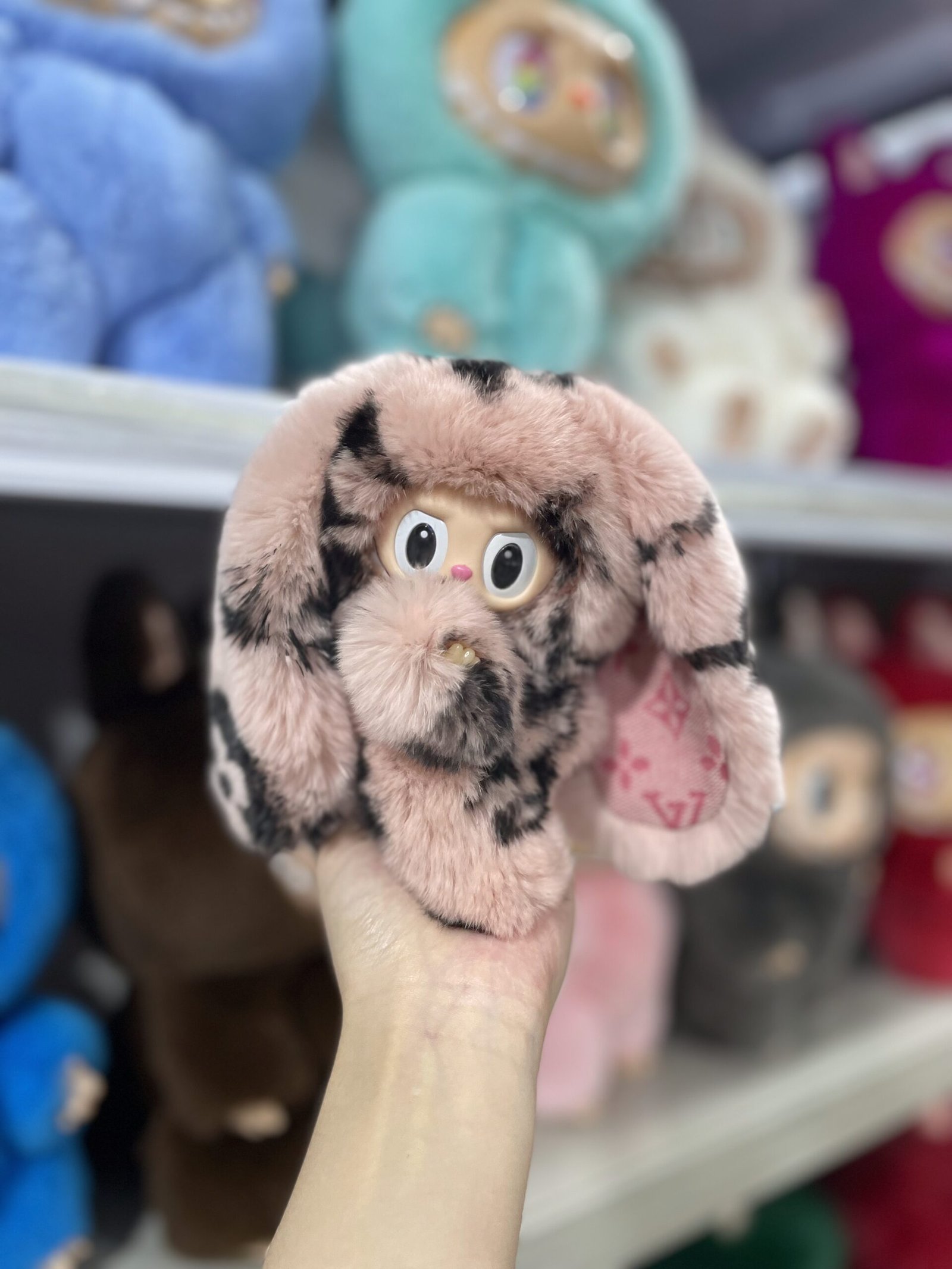 18cm Handmade Custom Real fur designer bunny Labubu vinyl plush pendant (all the colors) - Image 15