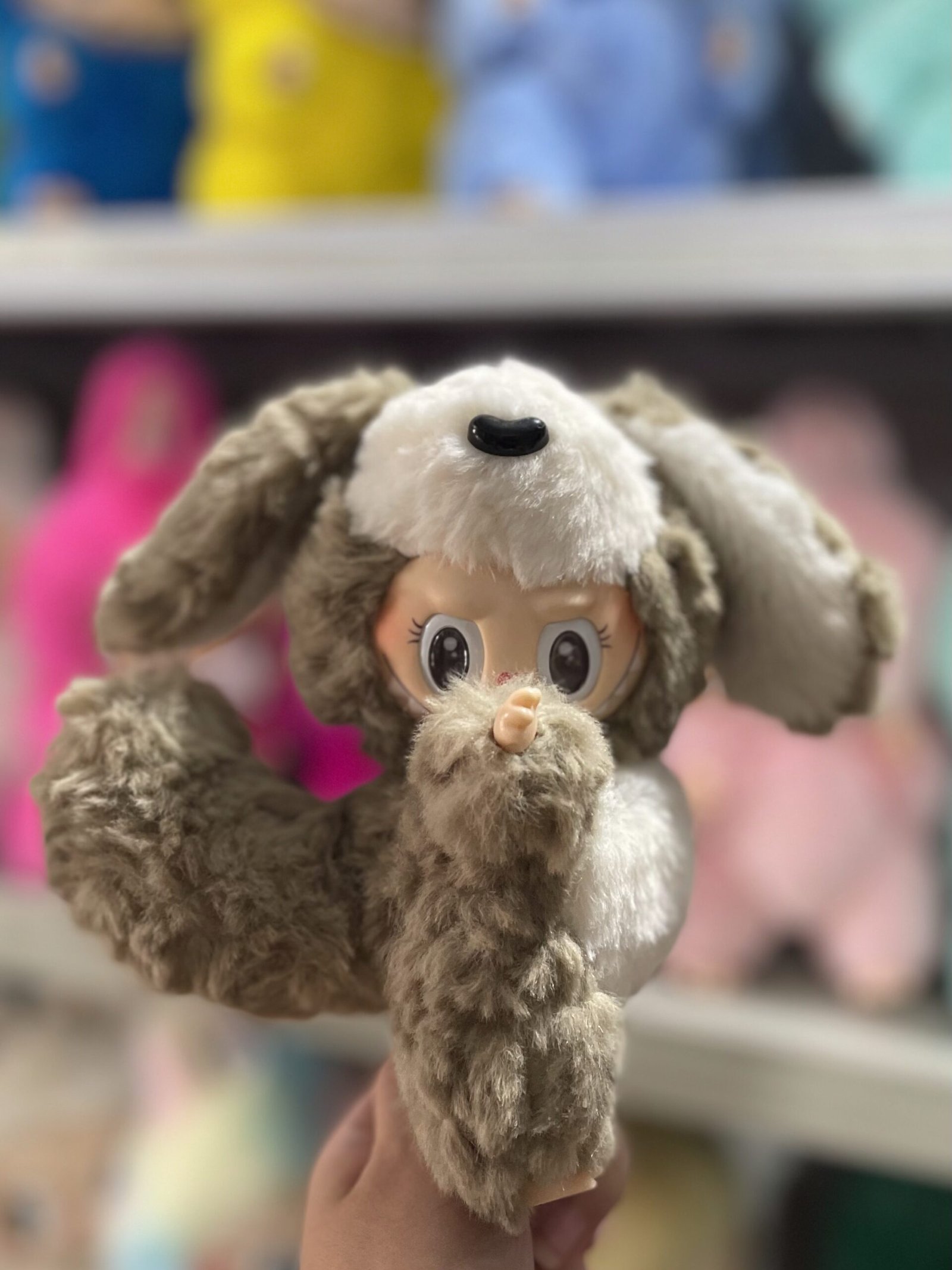 18cm Handmade Custom Curly Hair Puppy Labubu vinyl plush pendant(All The Colors) - Image 2