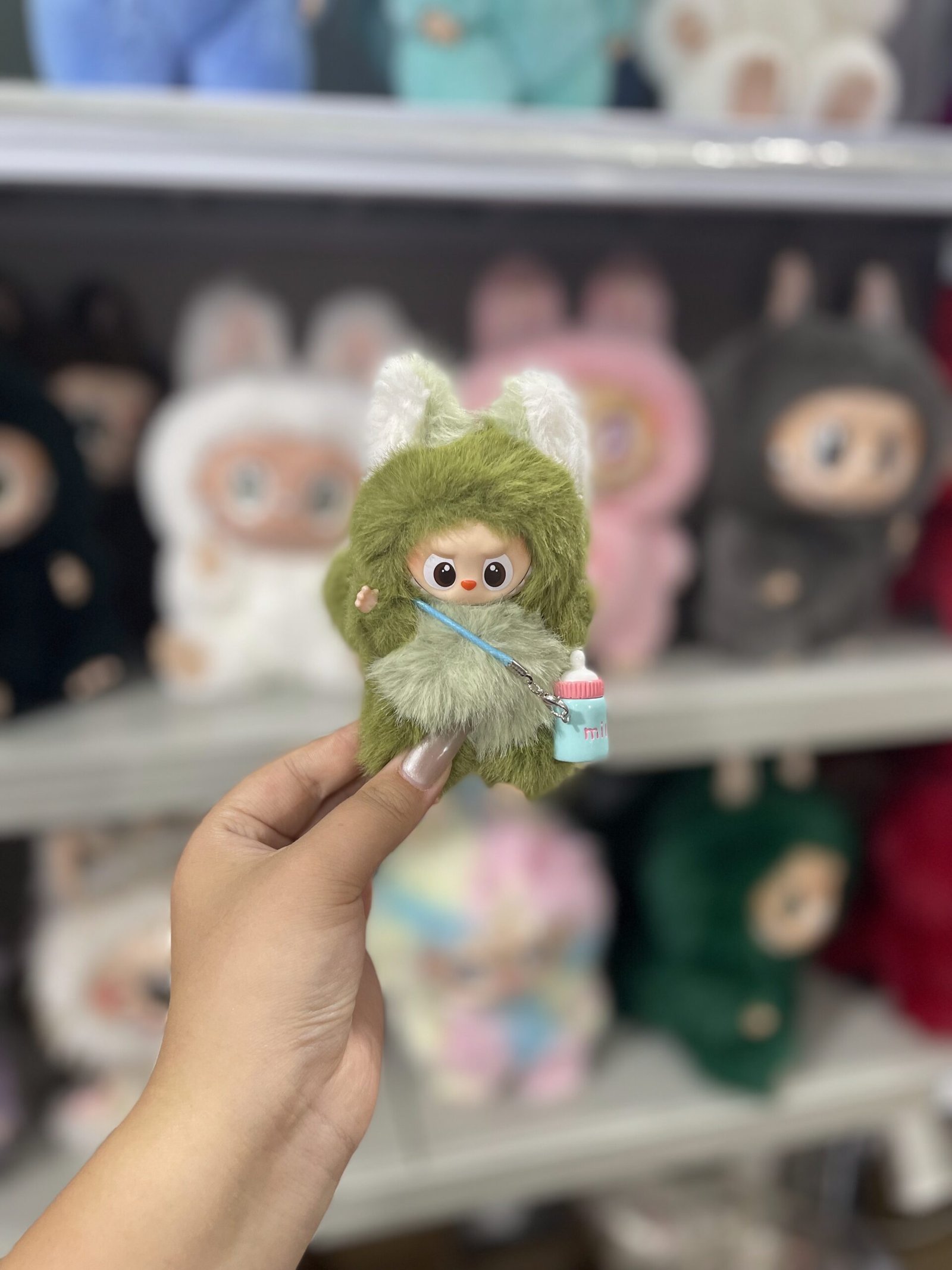 12cm Handmade Custom Mini Magnetic tail fox Labubu vinyl plush pendant(all the colors) - Image 10