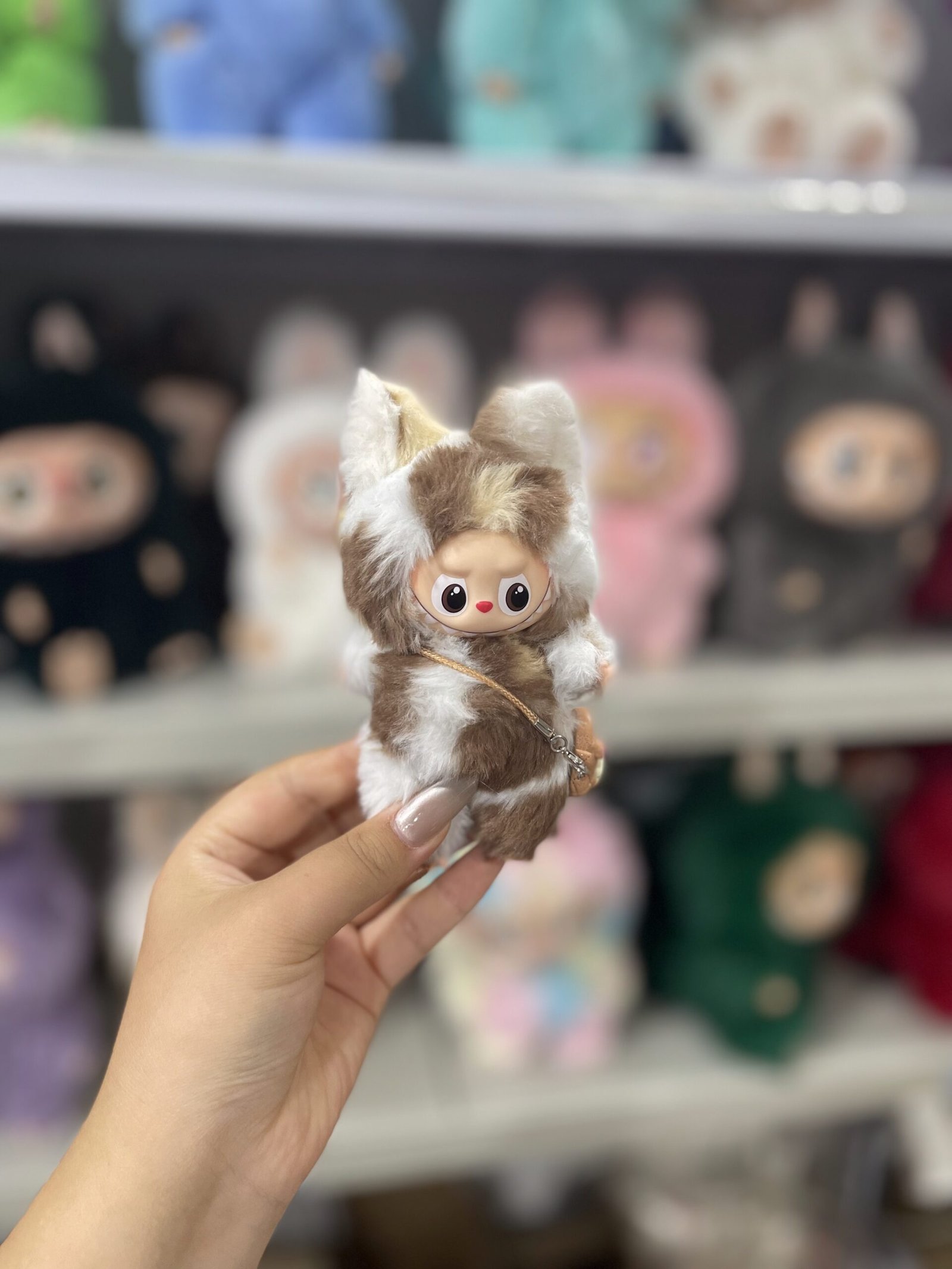 12cm Handmade Custom Mini Magnetic tail fox Labubu vinyl plush pendant(all the colors) - Image 14