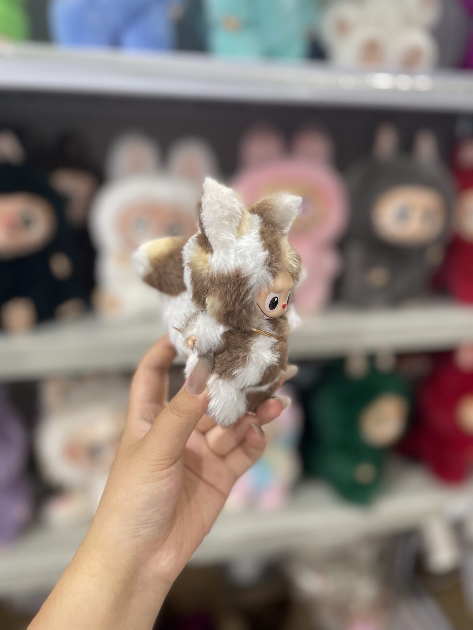 12cm Handmade Custom Mini Magnetic tail fox Labubu vinyl plush pendant(all the colors) - Image 15
