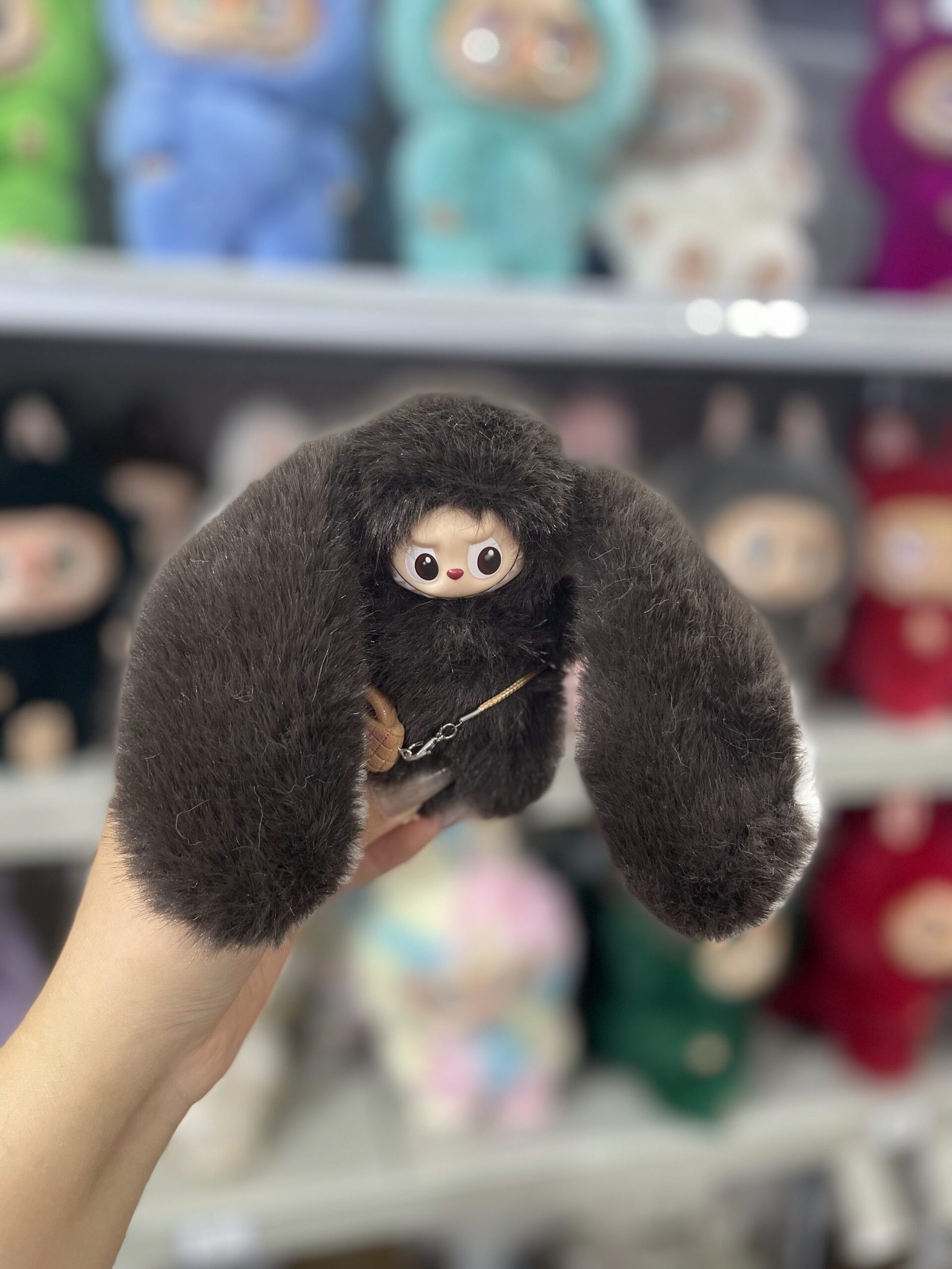 12cm Handmade Custom Mini Magnetic tail rabbit Labubu vinyl plush pendant(all the colors) - Image 4