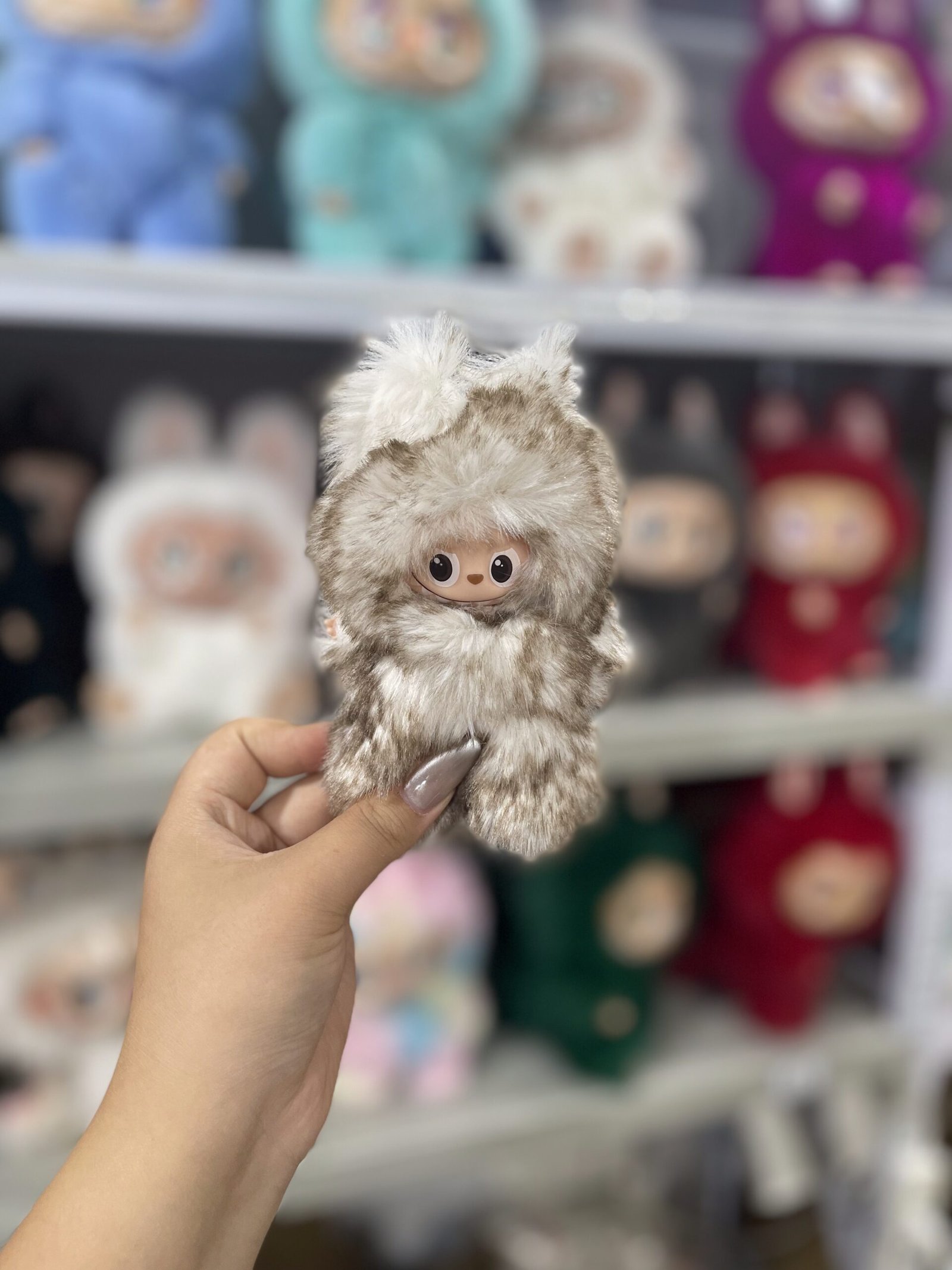 12cm Handmade Custom Mini Magnetic tail fox Labubu vinyl plush pendant(all the colors) - Image 5