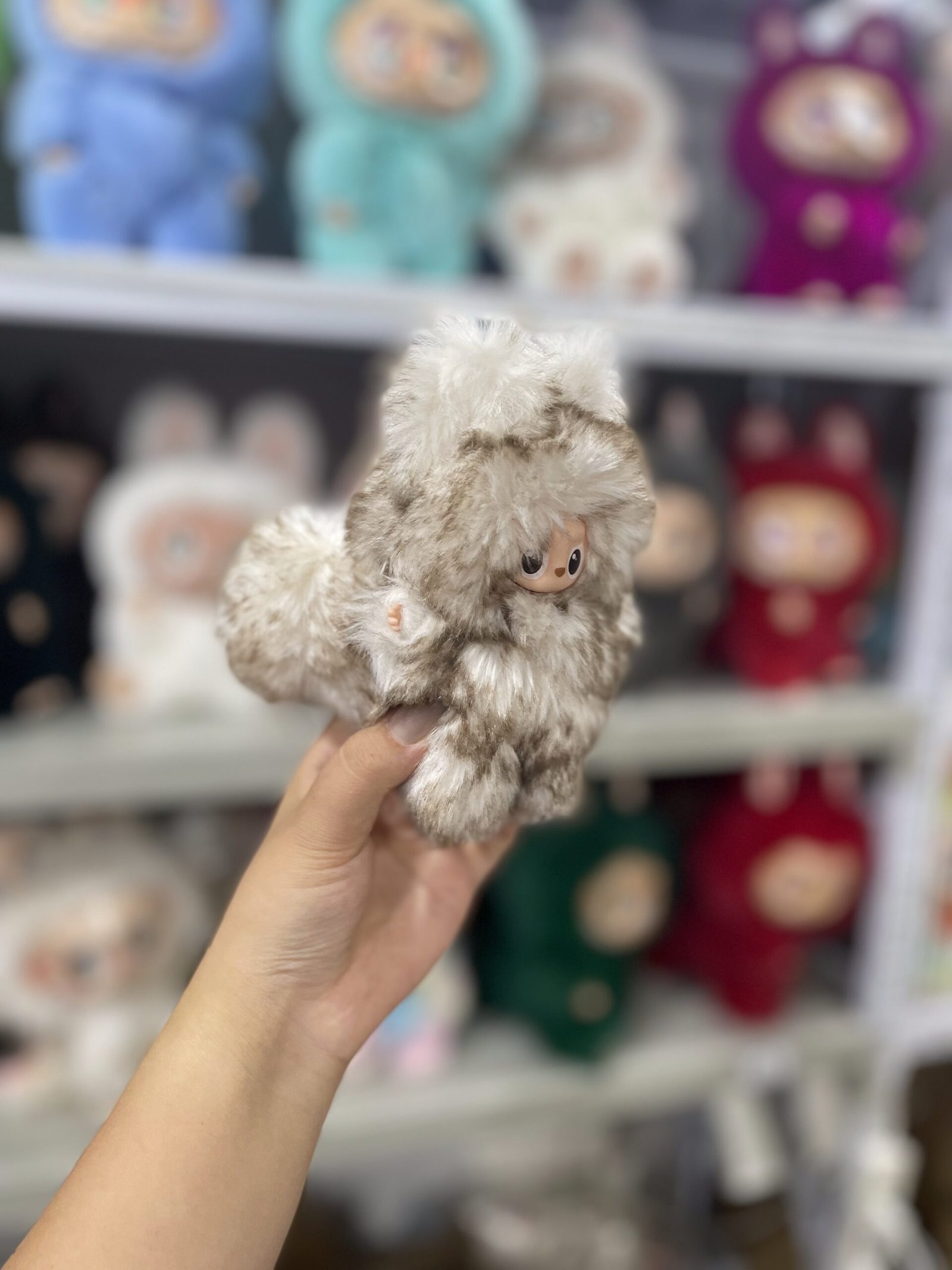 12cm Handmade Custom Mini Magnetic tail fox Labubu vinyl plush pendant(all the colors) - Image 4