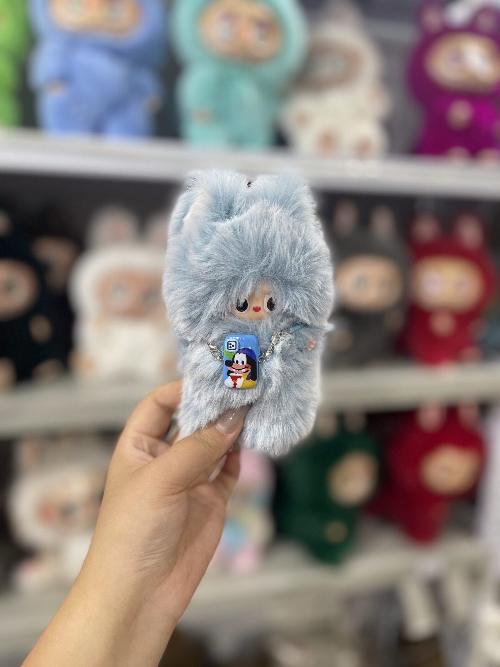 12cm Handmade Custom Mini Magnetic tail fox Labubu vinyl plush pendant(all the colors) - Image 2