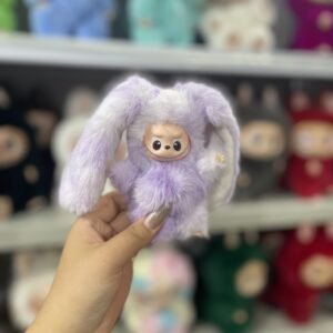 12cm Handmade Custom Mini long ears bunny Labubu vinyl plush pendant(all the colors)