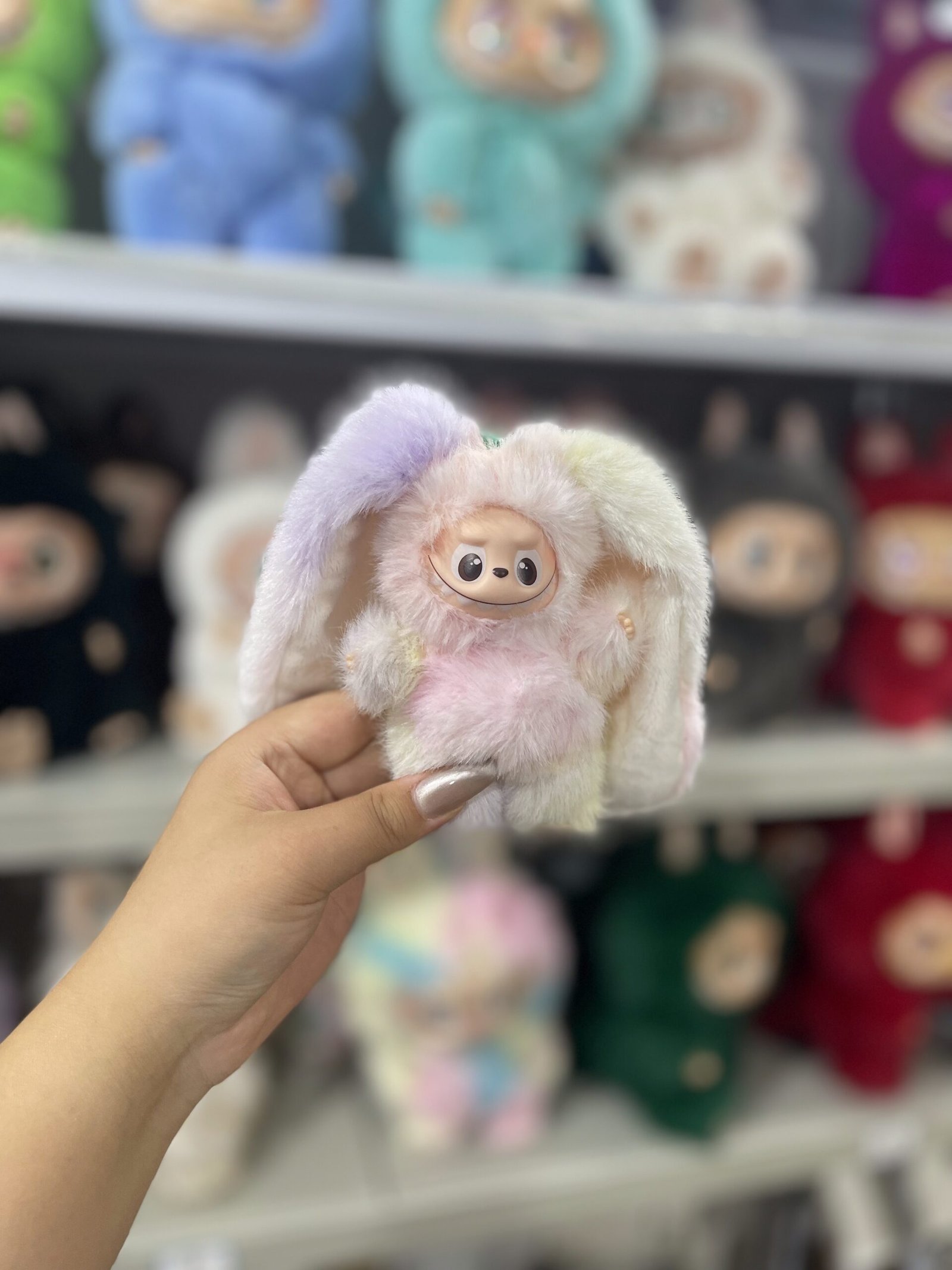 12cm Handmade Custom Mini long ears bunny Labubu vinyl plush pendant(all the colors) - Image 4