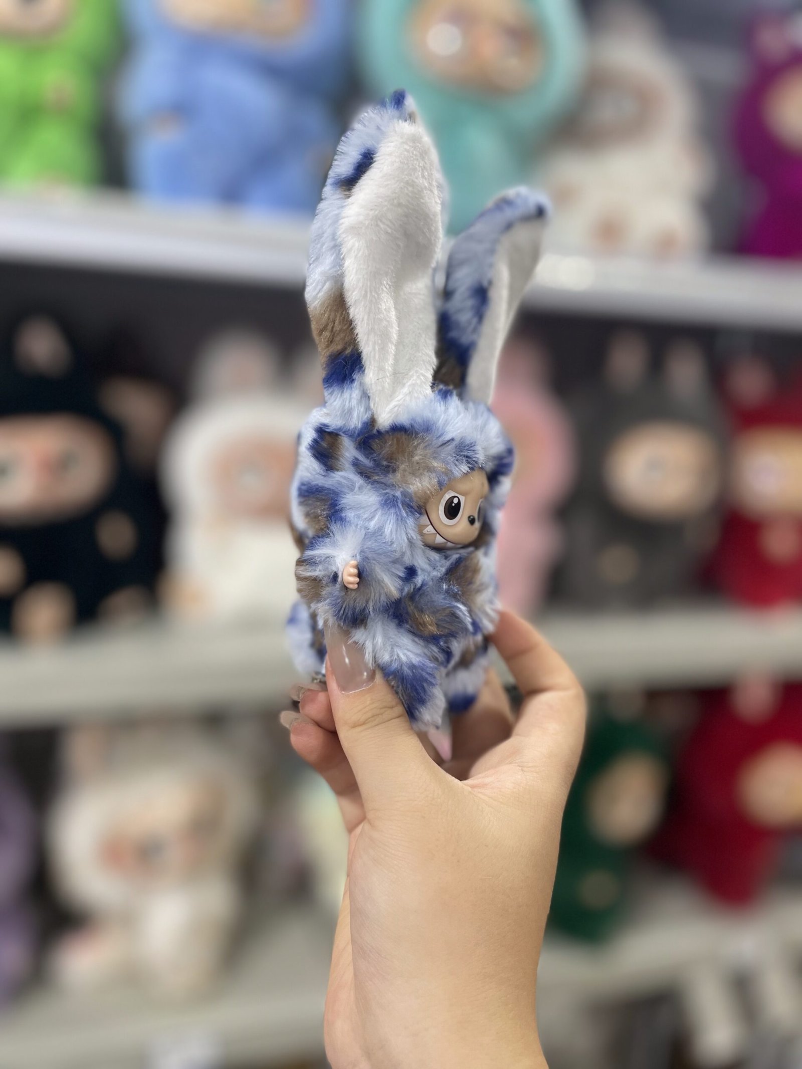 12cm Handmade Custom Mini Magnetic heart tail straight ear bunny Labubu vinyl plush pendant(all the colors) - Image 7