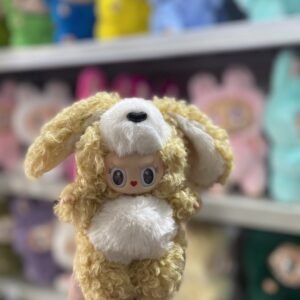 18cm Handmade Custom Curly Hair Puppy Labubu vinyl plush pendant（All The Colors）