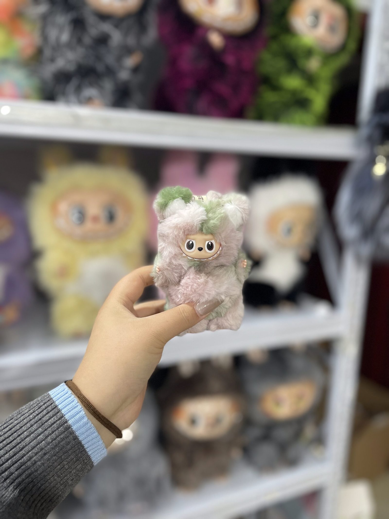 12cm Handmade Custom Mini Magnetic Heart Bear Labubu vinyl plush pendant(all the colors) - Image 6