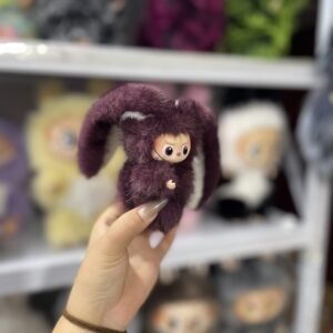 12cm Handmade Custom wine red animals Labubu vinyl plush pendant(all the animals)