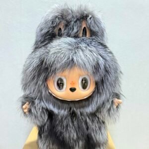 65cm Custom GREY REAL Raccoon FLUFFY FUR Zimomo vinyl plush doll