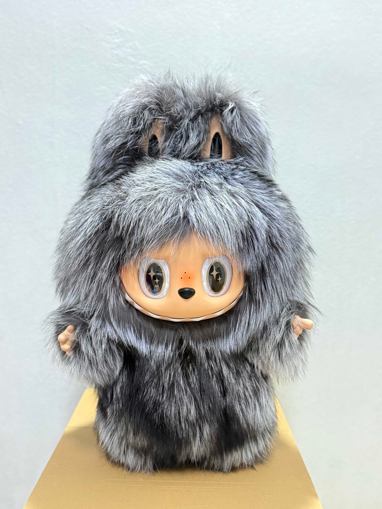 65cm Custom GREY REAL Raccoon FLUFFY FUR Zimomo vinyl plush doll