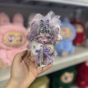 18cm Handmade Custom fancy purple SP vinyl plush pendant