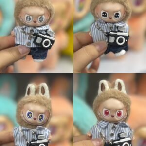 12cm high quality copy flip with me Labubu vinyl plush pendant(all the different eyes)