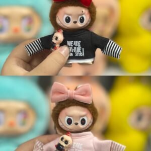 12cm high quality copy mini catch me Labubu vinyl plush pendant(all the colors)