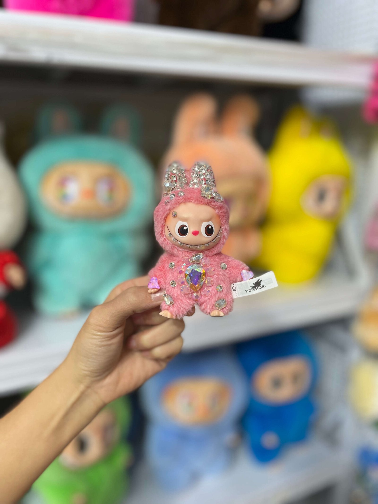 12cm Handmade Custom mini fancy Labubu vinyl plush pendant(all the colors) - Image 2