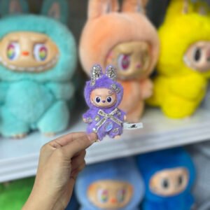 12cm Handmade Custom mini fancy Labubu vinyl plush pendant(all the colors)