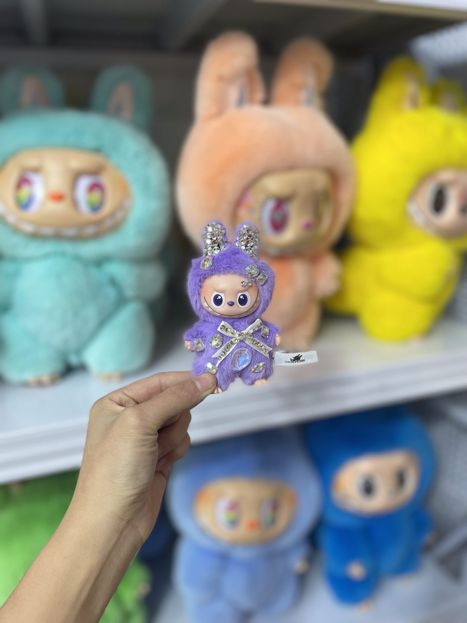 12cm Handmade Custom mini fancy Labubu vinyl plush pendant(all the colors) - Image 3